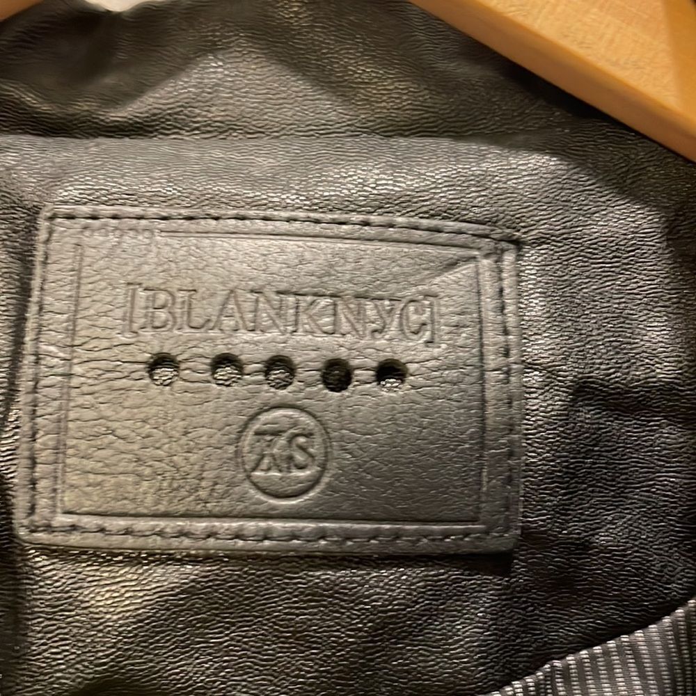 Blank NYC black Motorcyle woman’s faux leather jacket - Picture 7 of 14